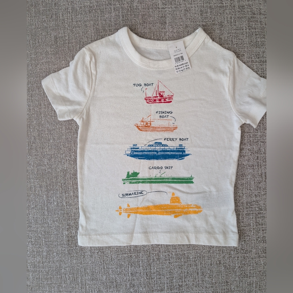 Toddler boat t-shirt